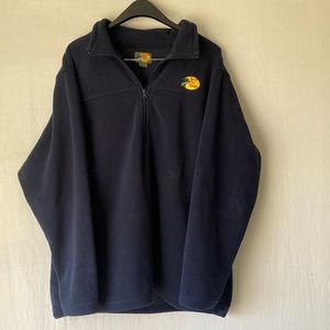 Bass Pro Shop Men's Navy Pullover Fleece Jacket